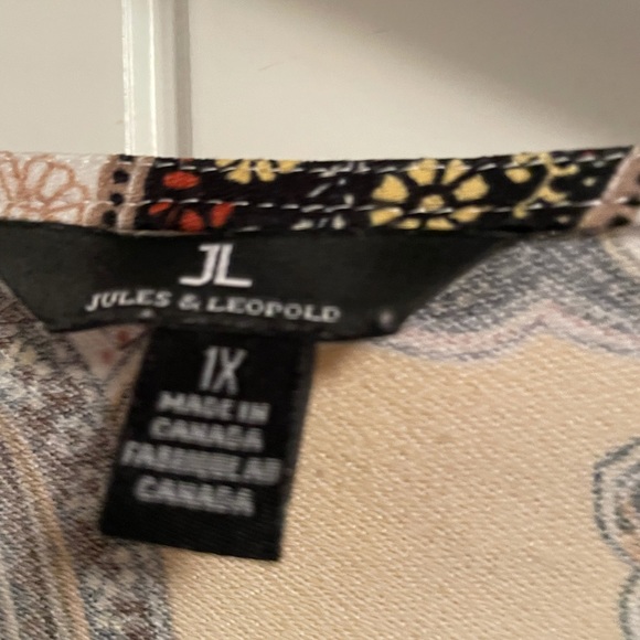 Paisley yellow and brown tunic - Picture 3 of 4